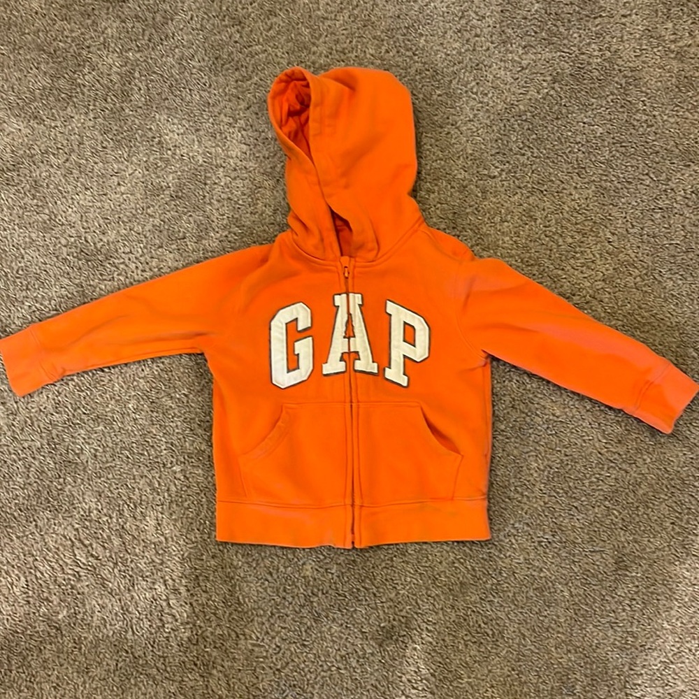 GAP hoodie with pockets and front zipper cotton
